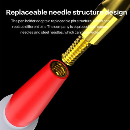 i2C Pure Copper Silicone Probe Detection Pen, Model:Bend Plug Without Stainless Steel Needle - Test Tools by i2C | Online Shopping UK | buy2fix