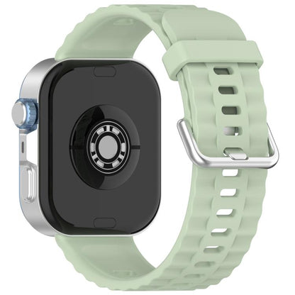 For Huawei Watch Fit4 Pro / Fit4 / Fit3 xDfind Silver Buckle Solid Color Silicone Watch Band(Light Green) - Watch Bands by xDfind | Online Shopping UK | buy2fix