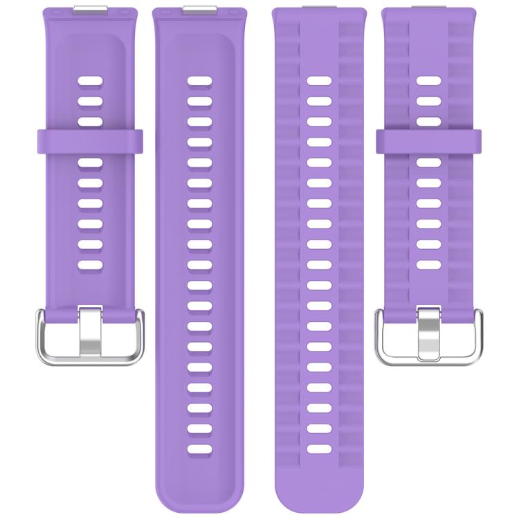 For Huawei Watch Fit4 Pro / Fit4 / Fit3 xDfind Silver Buckle Solid Color Silicone Watch Band(Black) - Watch Bands by xDfind | Online Shopping UK | buy2fix