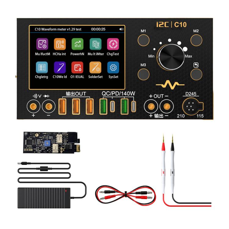 i2C C10 Ultra-high Precision Digital Waveform Ammeter with Charge Detection / Voltage Measurement, Model:Set 2 - Test Tools by i2C | Online Shopping UK | buy2fix
