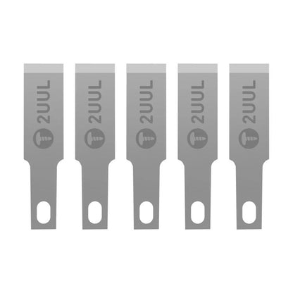 2uul 5 in 1 DA28 FlatCut Solder Pad Underfill Glue Fast Removal Blades - Dust Remove Tool by 2UUL | Online Shopping UK | buy2fix