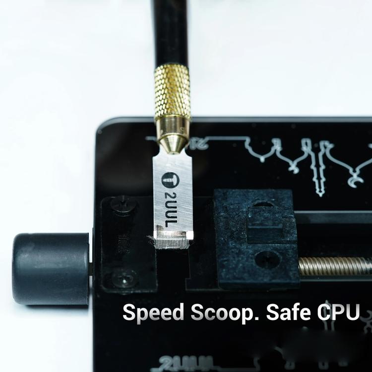 2uul 5 in 1 DA28 FlatCut Solder Pad Underfill Glue Fast Removal Blades - Dust Remove Tool by 2UUL | Online Shopping UK | buy2fix