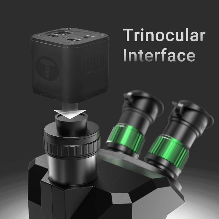 2uul MC7060-A1 7-60X Synchronous Zoom Trinocular Microscope - Microscope Magnifier Series by 2UUL | Online Shopping UK | buy2fix