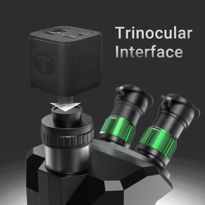 2uul MC7060-A1 7-60X Synchronous Zoom Trinocular Microscope - Microscope Magnifier Series by 2UUL | Online Shopping UK | buy2fix