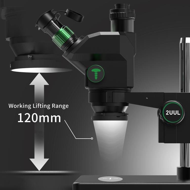 2uul MC7060-A1 7-60X Synchronous Zoom Trinocular Microscope - Microscope Magnifier Series by 2UUL | Online Shopping UK | buy2fix