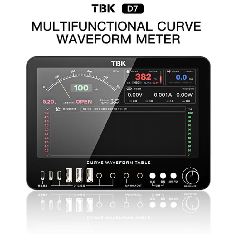 TBK D7 Multifunctional Curve Waveform Meter with Electric Soldering Iron Function - Test Tools by TBK | Online Shopping UK | buy2fix
