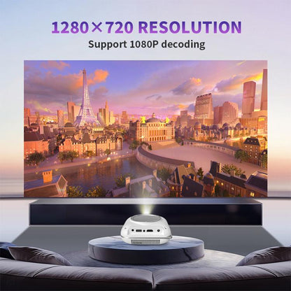 Cheerlux C1 Basic Version 1280x720P 100ANSI Bluetooth 5.1 Smart Projector, AU Plug(White) - Mini Projector by Cheerlux | Online Shopping UK | buy2fix
