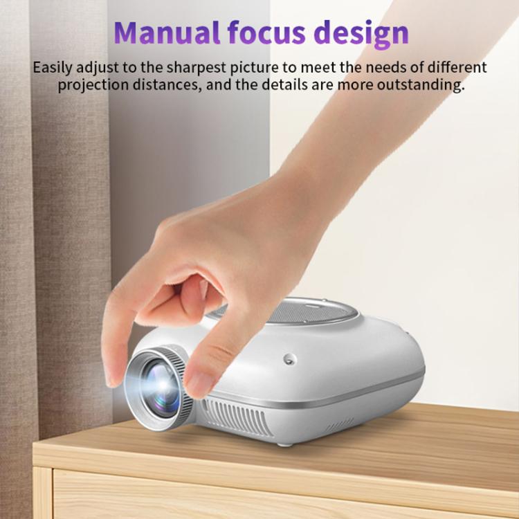 Cheerlux C1 Android Version 1280x720P 100ANSI Bluetooth 5.1 Smart Projector, UK Plug(Orange) - Mini Projector by Cheerlux | Online Shopping UK | buy2fix