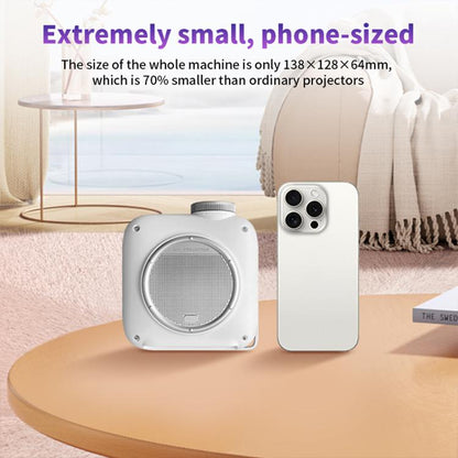 Cheerlux C1 Android Version 1280x720P 100ANSI Bluetooth 5.1 Smart Projector, EU Plug(White) - Mini Projector by Cheerlux | Online Shopping UK | buy2fix