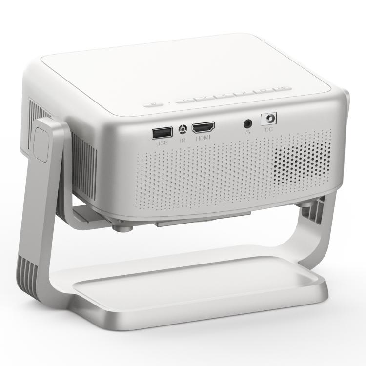 Cheerlux C6C Same Screen Version 1280x720P 180ANSI Bluetooth 5.1 Smart Projector, US Plug, with Gimbal(White) - Mini Projector by Cheerlux | Online Shopping UK | buy2fix