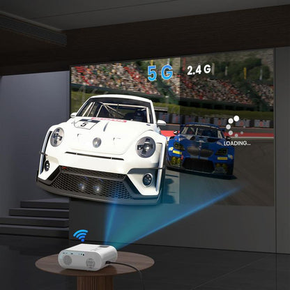 Cheerlux C10 Google TV Version 2K Dongle 1920x1080P 300ANSI Smart Projector, AU Plug(White) - Mini Projector by Cheerlux | Online Shopping UK | buy2fix