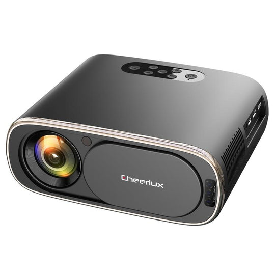 Cheerlux C16A Android Version 1920x1080P 450ANSI Smart Projector, AU Plug(Black)