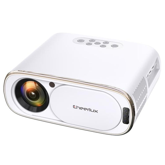 Cheerlux C16A Android Version 1920x1080P 450ANSI Smart Projector, EU Plug(White) - Mini Projector by Cheerlux | Online Shopping UK | buy2fix