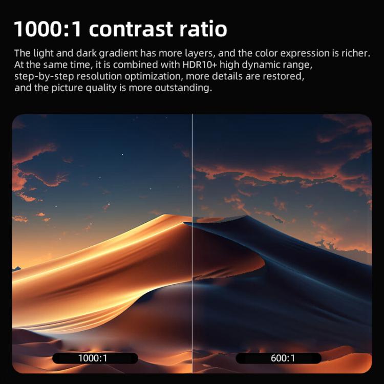 Cheerlux C26A Android Version 1920x1080P 420ANSI Smart Projector, US Plug(Tarnish) - Mini Projector by Cheerlux | Online Shopping UK | buy2fix