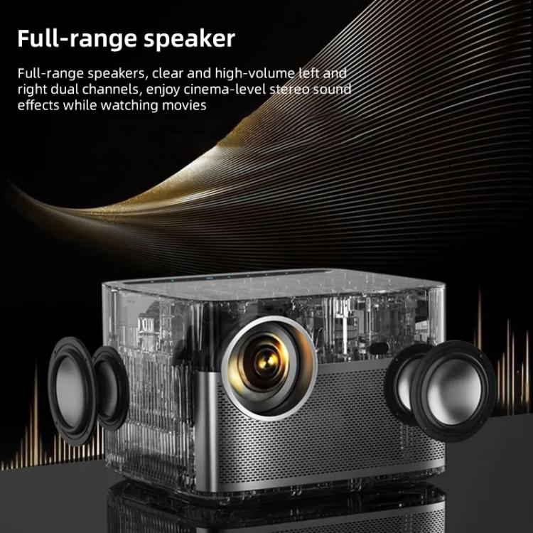 Cheerlux C26A Android Version 1920x1080P 420ANSI Smart Projector, EU Plug(Tarnish) - Mini Projector by Cheerlux | Online Shopping UK | buy2fix