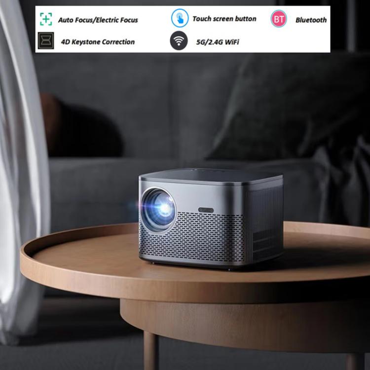 Cheerlux C26A Android Version 1920x1080P 420ANSI Smart Projector, UK Plug(Tarnish) - Mini Projector by Cheerlux | Online Shopping UK | buy2fix