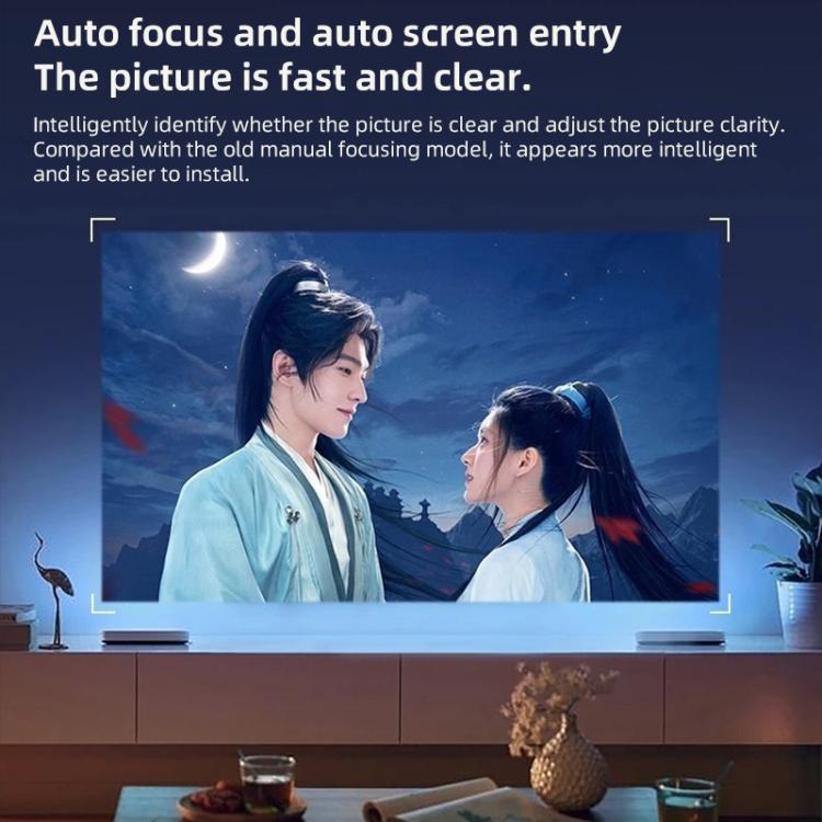 Cheerlux C26D Whale OS Version 1920x1080P 420ANSI Smart Projector, EU Plug(Black) - Mini Projector by Cheerlux | Online Shopping UK | buy2fix