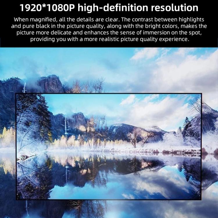 Cheerlux C26D Whale OS Version 1920x1080P 420ANSI Smart Projector, UK Plug(Black) - Mini Projector by Cheerlux | Online Shopping UK | buy2fix