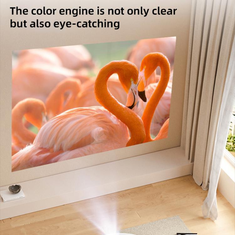 Cheerlux C26D Whale OS Version 1920x1080P 420ANSI Smart Projector, US Plug(Black) - Mini Projector by Cheerlux | Online Shopping UK | buy2fix