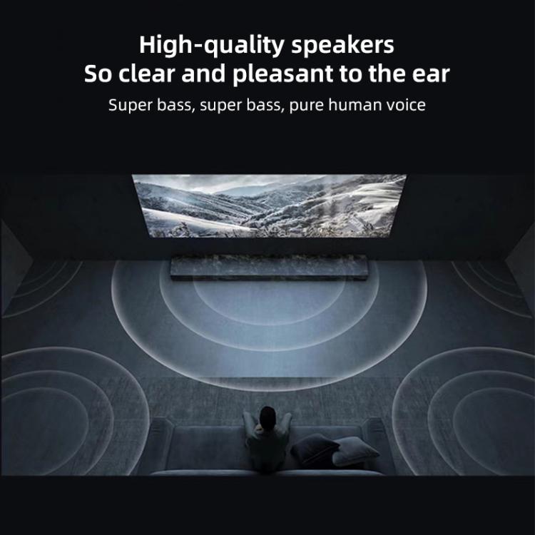 Cheerlux C58A1 Android Version 1920x1080P 650ANSI Smart Projector, EU Plug, with Front Display(Tarnish) - Mini Projector by Cheerlux | Online Shopping UK | buy2fix