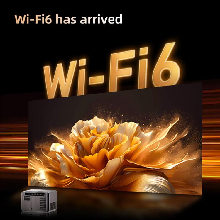 Cheerlux C58A1 Android Version 1920x1080P 650ANSI Smart Projector, UK Plug, with Front Display(Tarnish) - Mini Projector by Cheerlux | Online Shopping UK | buy2fix