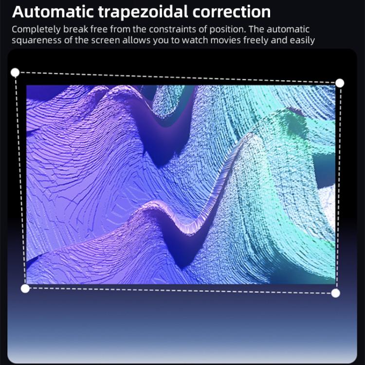 Cheerlux C58A1 Whale OS Version 1920x1080P 650ANSI Smart Projector, AU Plug, with Front Display(Tarnish) - Mini Projector by Cheerlux | Online Shopping UK | buy2fix