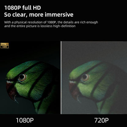 Cheerlux E1C Whale OS Version 1920x1080P 250ANSI Smart Projector, EU Plug(Tarnish) - Mini Projector by Cheerlux | Online Shopping UK | buy2fix