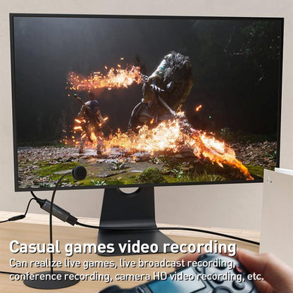 U2 4K 30Hz HDMI to Type-C HD Video Capture Card with Microphone Mixer - Video Capture Solutions by buy2fix | Online Shopping UK | buy2fix