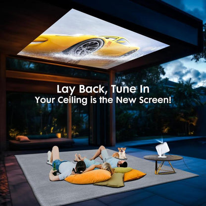 Cheerlux H1 Whale OS Version 1280x720P 180ANSI Smart Projector, UK Plug, with Gimbal(White) - Mini Projector by Cheerlux | Online Shopping UK | buy2fix