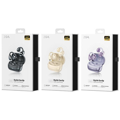 ZGA GS21 Ear Clip Wireless Bluetooth Earphones(Beige) - Bluetooth Earphone by ZGA | Online Shopping UK | buy2fix