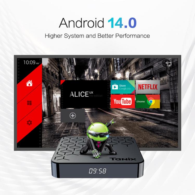 Tanix TX7 8K UHD Android 14 Smart TV Box with Remote Control, 4GB+32GB, Allwinner H728 Octa-Core(UK Plug) - Others by buy2fix | Online Shopping UK | buy2fix