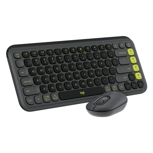 Logitech POP ICON COMBO Wireless Bluetooth Keyboard and Mouse Set(Black) - Wireless Keyboard by Logitech | Online Shopping UK | buy2fix