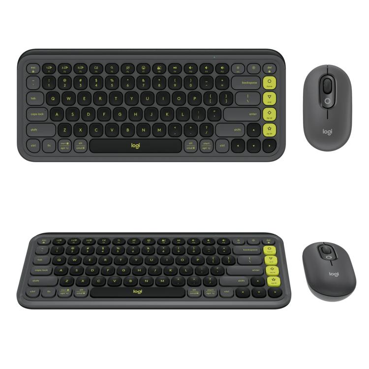 Logitech POP ICON COMBO Wireless Bluetooth Keyboard and Mouse Set(Black) - Wireless Keyboard by Logitech | Online Shopping UK | buy2fix