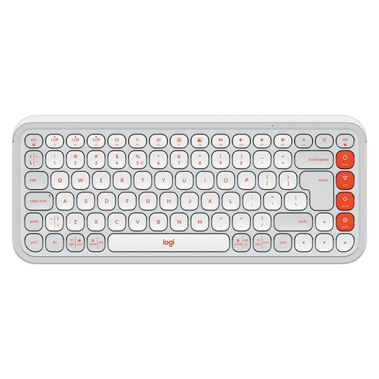Logitech POP ICON KEYS Wireless Bluetooth Keyboard(White) - Wireless Keyboard by Logitech | Online Shopping UK | buy2fix