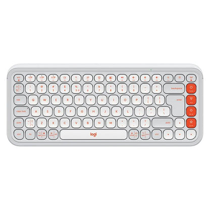 Logitech POP ICON KEYS Wireless Bluetooth Keyboard(White) - Wireless Keyboard by Logitech | Online Shopping UK | buy2fix