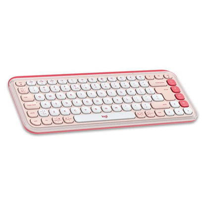 Logitech POP ICON KEYS Wireless Bluetooth Keyboard(Pink) - Wireless Keyboard by Logitech | Online Shopping UK | buy2fix