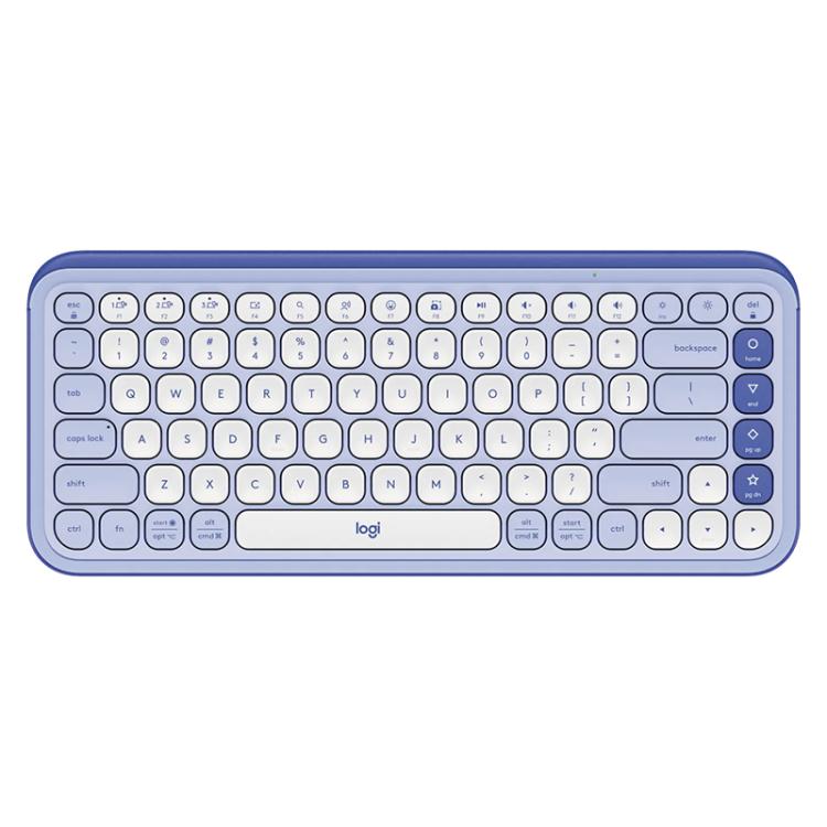 Logitech POP ICON KEYS Wireless Bluetooth Keyboard(Purple) - Wireless Keyboard by Logitech | Online Shopping UK | buy2fix
