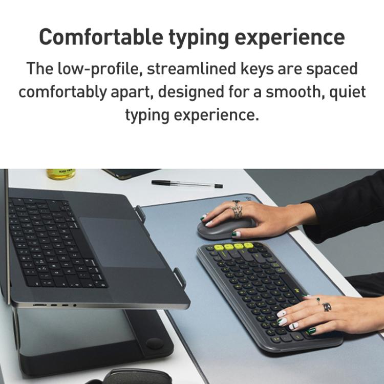 Logitech POP ICON KEYS Wireless Bluetooth Keyboard(White) - Wireless Keyboard by Logitech | Online Shopping UK | buy2fix