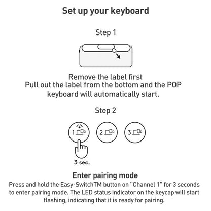 Logitech POP ICON KEYS Wireless Bluetooth Keyboard(White) - Wireless Keyboard by Logitech | Online Shopping UK | buy2fix