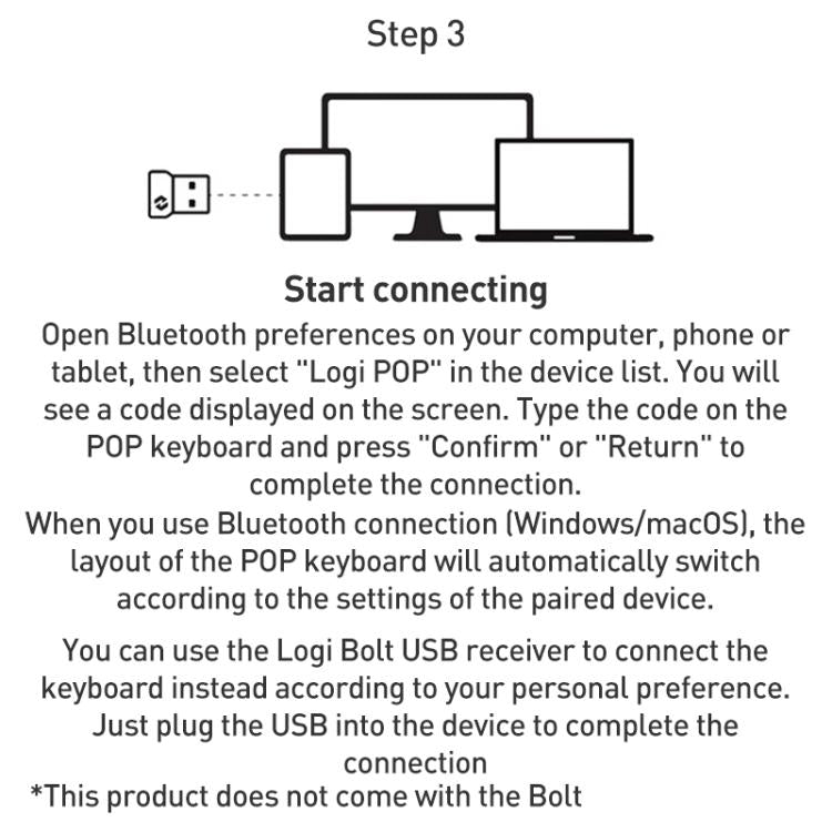 Logitech POP ICON KEYS Wireless Bluetooth Keyboard(Purple) - Wireless Keyboard by Logitech | Online Shopping UK | buy2fix