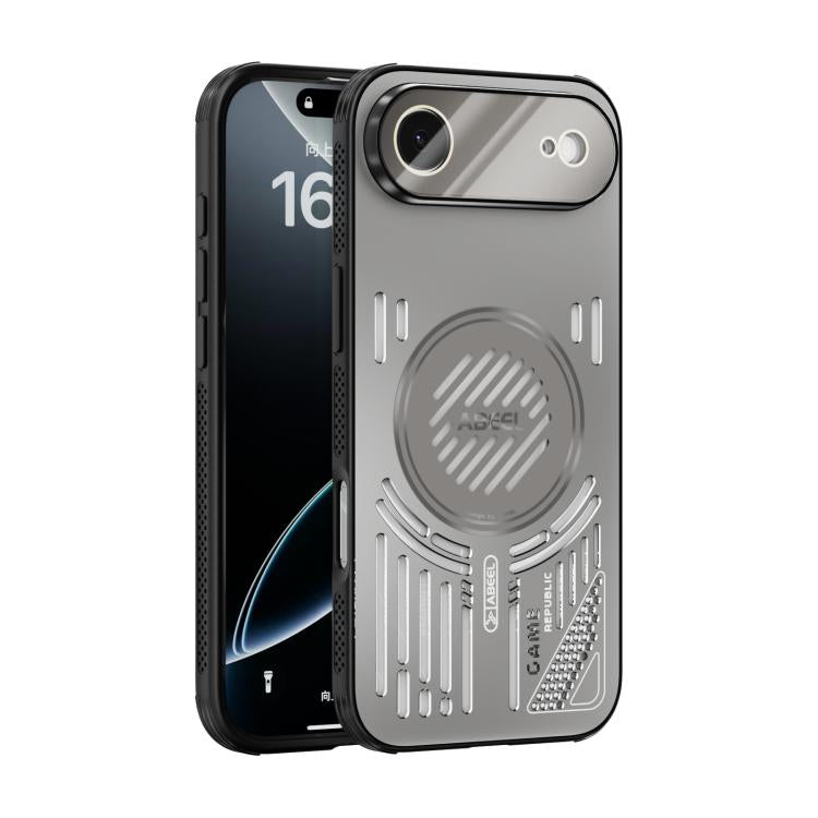For iPhone Air ABEEL Ice Fox Series Magsafe Heat Sink Cooling Phone Case(Titanium Gray) - iPhone Air Cases by buy2fix | Online Shopping UK | buy2fix