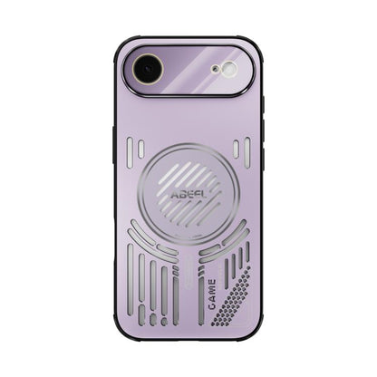 For iPhone Air ABEEL Ice Fox Series Magsafe Heat Sink Cooling Phone Case(Pink Purple) - iPhone Air Cases by buy2fix | Online Shopping UK | buy2fix