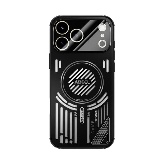 For iPhone 17 Pro Max ABEEL Ice Fox Series Magsafe Heat Sink Cooling Phone Case(Black) - iPhone 17 Pro Max Cases by buy2fix | Online Shopping UK | buy2fix