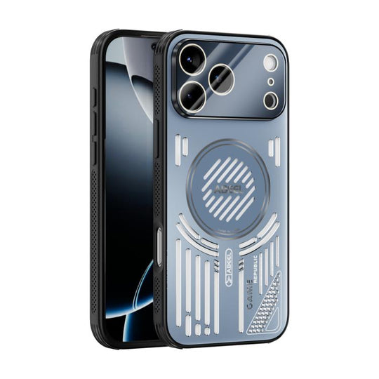For iPhone 17 Pro Max/18 Pro Max ABEEL Ice Fox Series Magsafe Heat Sink Cooling Phone Case(Blue)