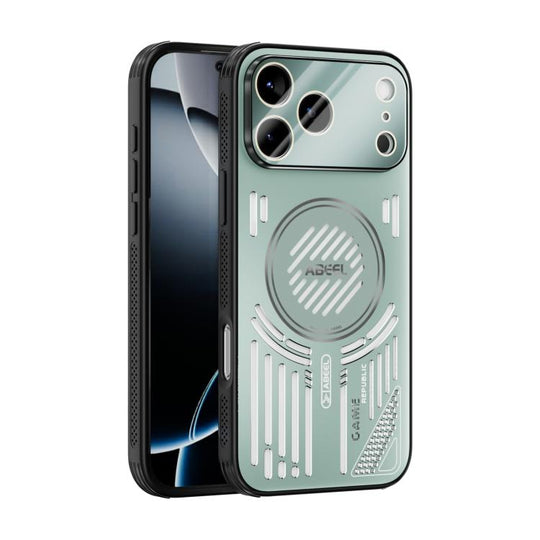For iPhone 17 Pro Max/18 Pro Max ABEEL Ice Fox Series Magsafe Heat Sink Cooling Phone Case(Light Green)
