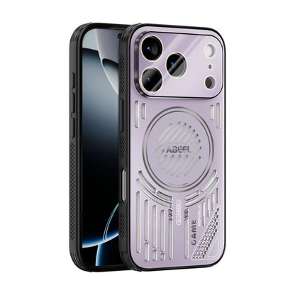 For iPhone 17 Pro ABEEL Ice Fox Series Magsafe Heat Sink Cooling Phone Case(Pink Purple) - iPhone 17 Pro Cases by buy2fix | Online Shopping UK | buy2fix