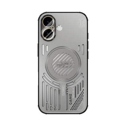 For iPhone 17 ABEEL Ice Fox Series Magsafe Heat Sink Cooling Phone Case(Titanium Gray) - iPhone 17 Cases by buy2fix | Online Shopping UK | buy2fix