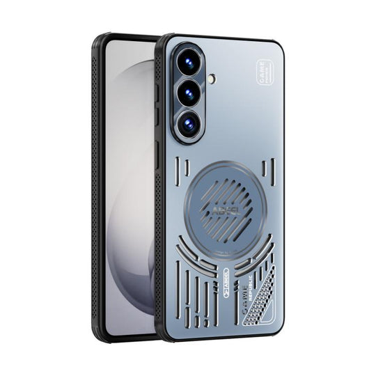 For Samsung Galaxy S26+ 5G ABEEL Ice Fox Series Magsafe Heat Sink Cooling Phone Case(Blue)