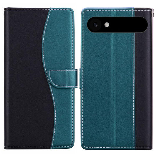 For iPhone Air Embossed Two-Color Leather Phone Case(Black Green) - iPhone Air Cases by buy2fix | Online Shopping UK | buy2fix