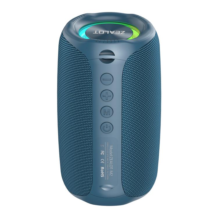 Zealot M2 8W Portable Outdoor RGB Bluetooth Speaker, without Microphone(Blue) - Desktop Speaker by ZEALOT | Online Shopping UK | buy2fix